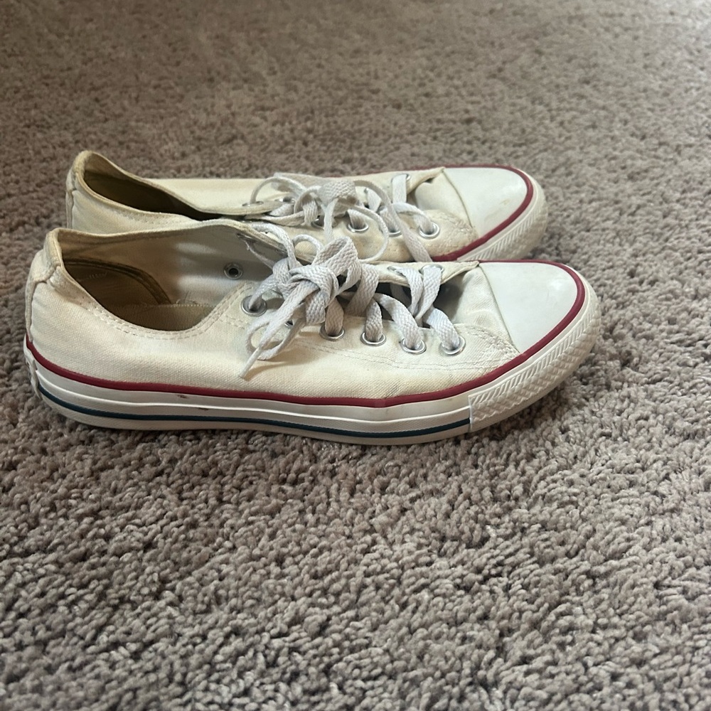 Classic White Canvas Sneakers
